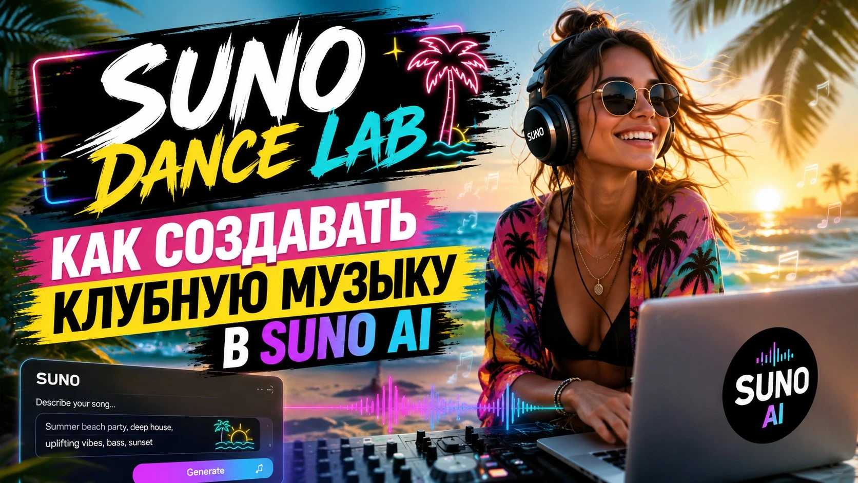  SUNO DANCE LAB Как создавать клубную музыку в Suno AI с нуля